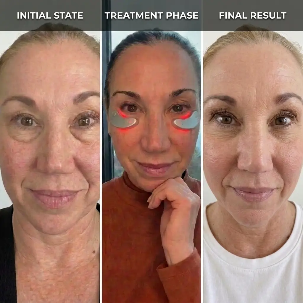 Muscle re-toning under-eye treatment